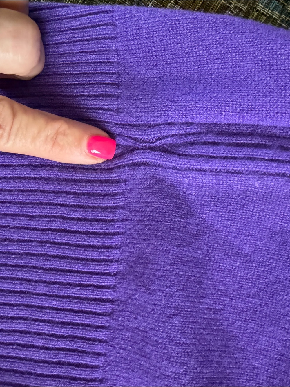 J.Crew 100% Cashmere Cardigan Sweater XL Purple NWT Classic Crewneck - Picture 10 of 10